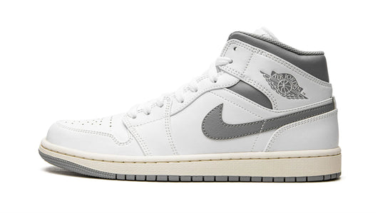 Jordan 1 Mid "White / Stealth Grey"