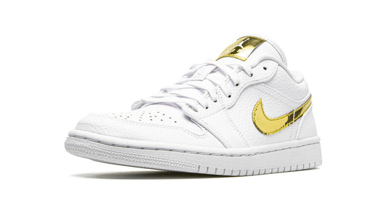 Jordan 1 LO SE WMNS "White Metallic Gold"