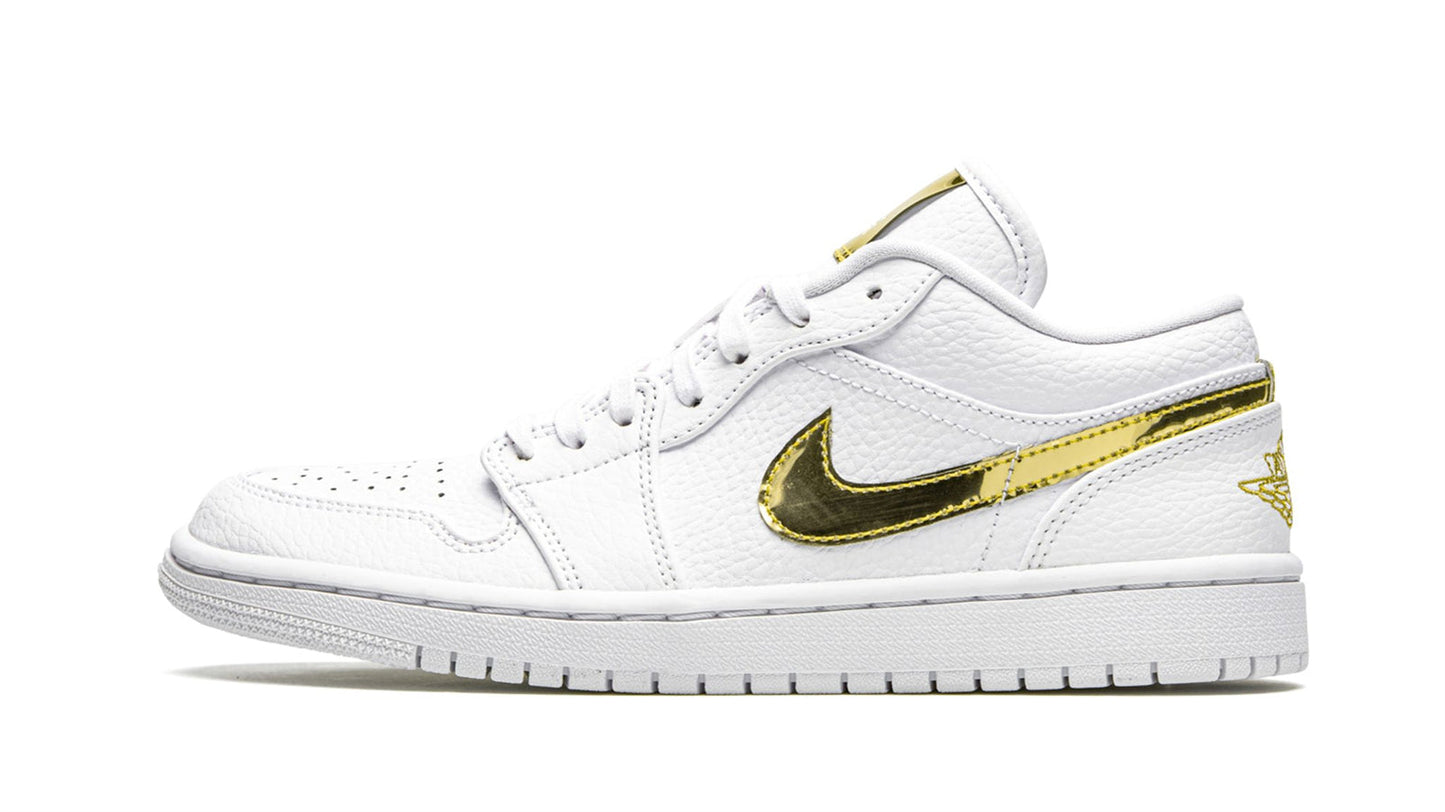 Jordan 1 LO SE WMNS "White Metallic Gold"