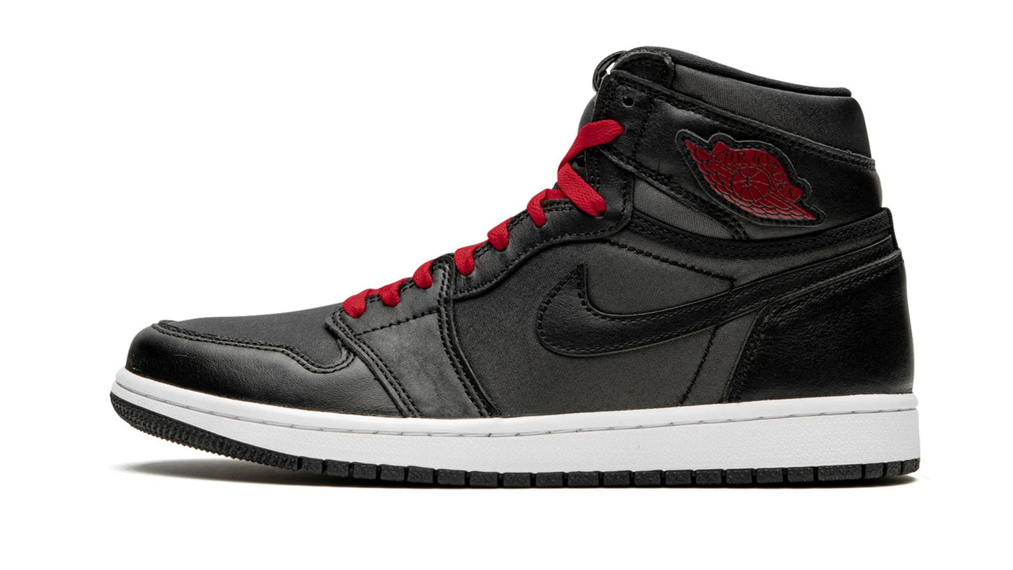 Jordan 1 Retro High OG "Black Satin/Gym Red"
