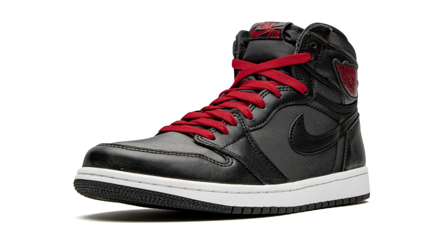 Jordan 1 Retro High OG "Black Satin/Gym Red"