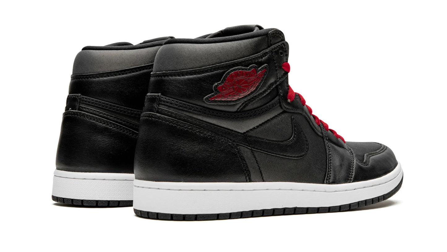 Jordan 1 Retro High OG "Black Satin/Gym Red"