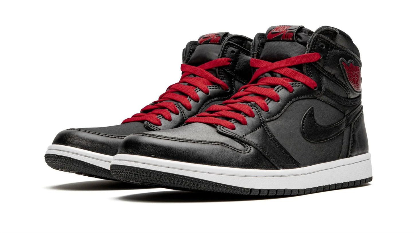Jordan 1 Retro High OG "Black Satin/Gym Red"
