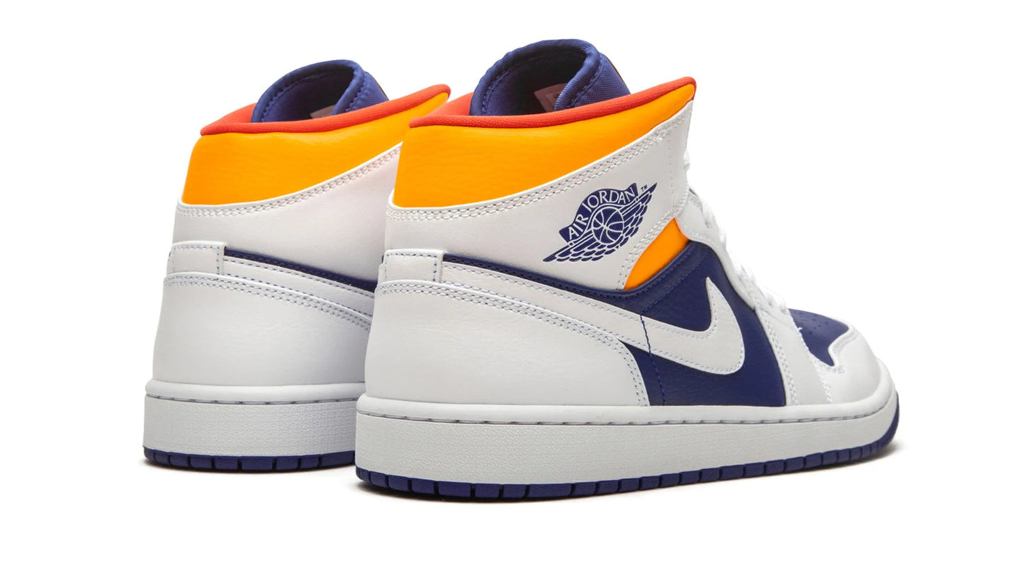 Jordan 1 Mid "Royal Blue / Laser Orange"