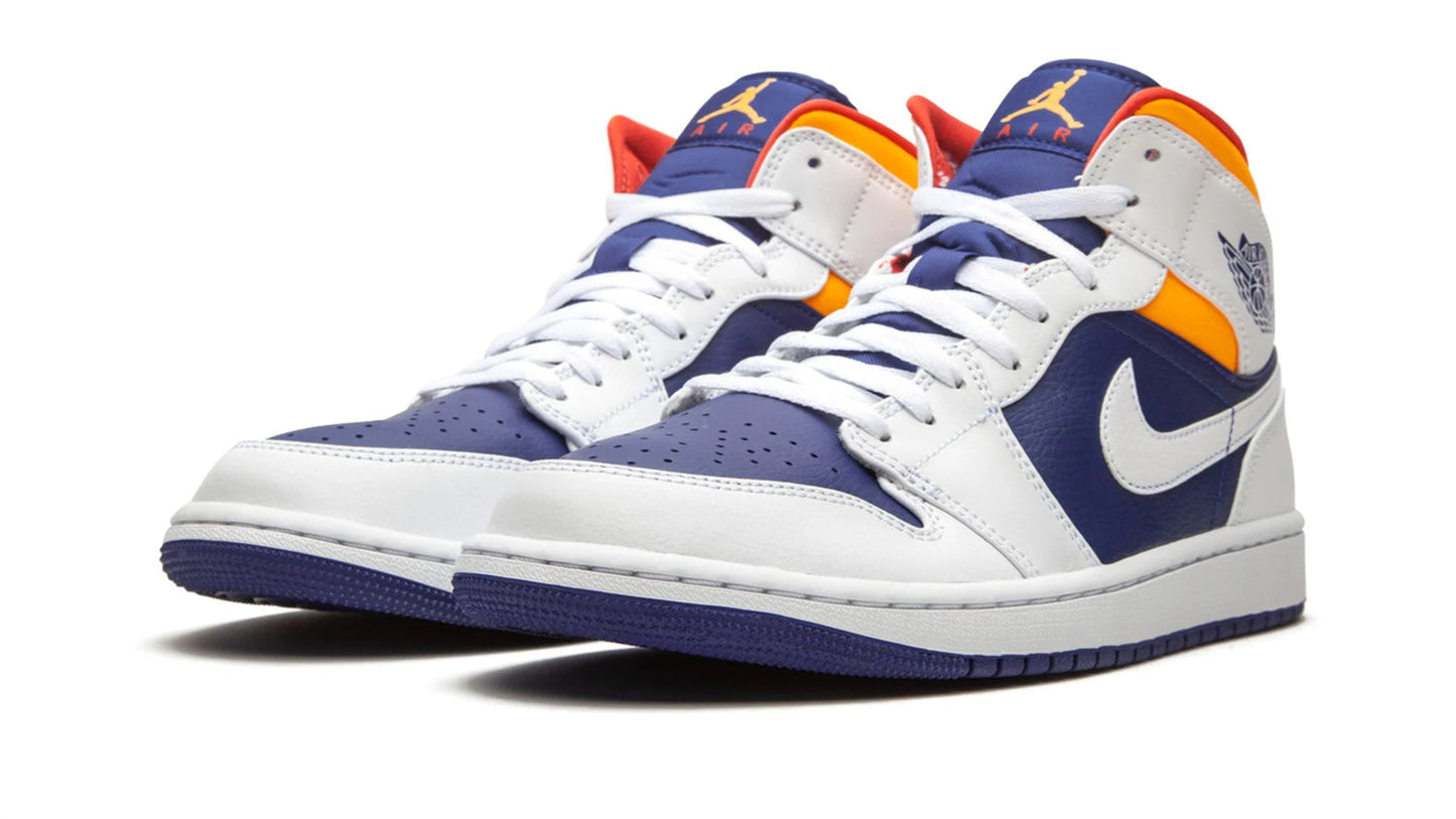 Jordan 1 Mid "Royal Blue / Laser Orange"