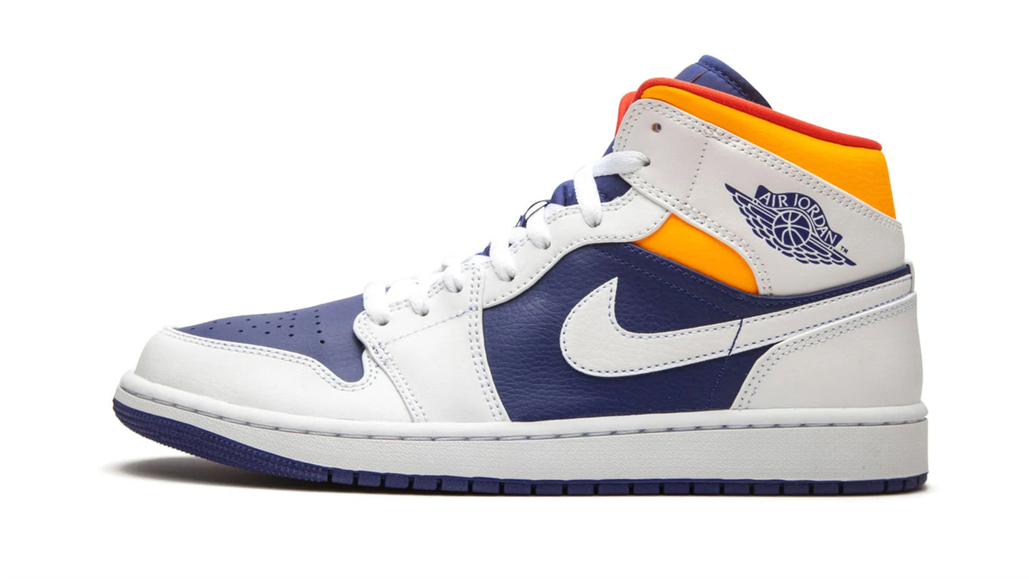 Jordan 1 Mid "Royal Blue / Laser Orange"
