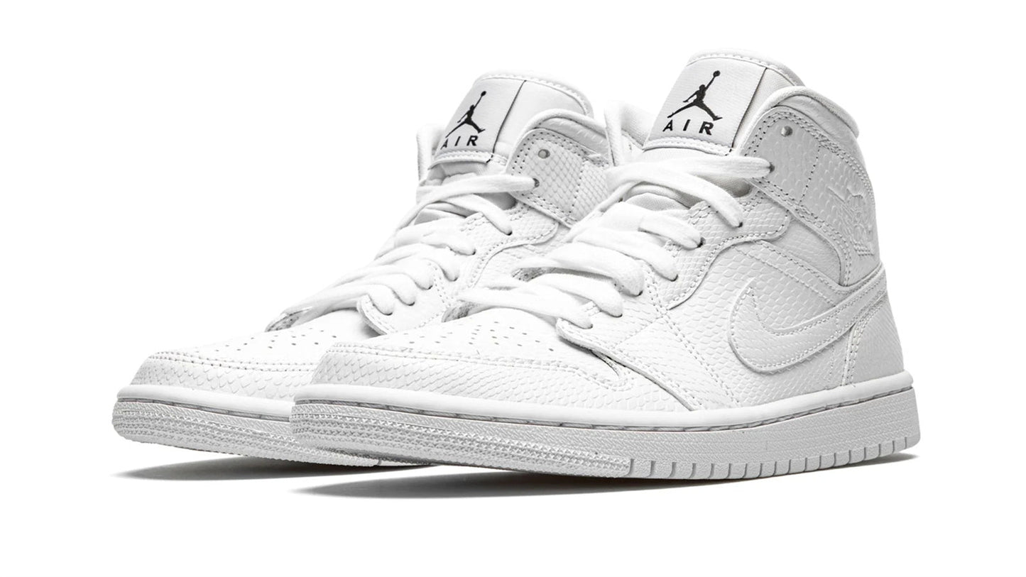 Jordan 1 MID WMNS "White Snakeskin"