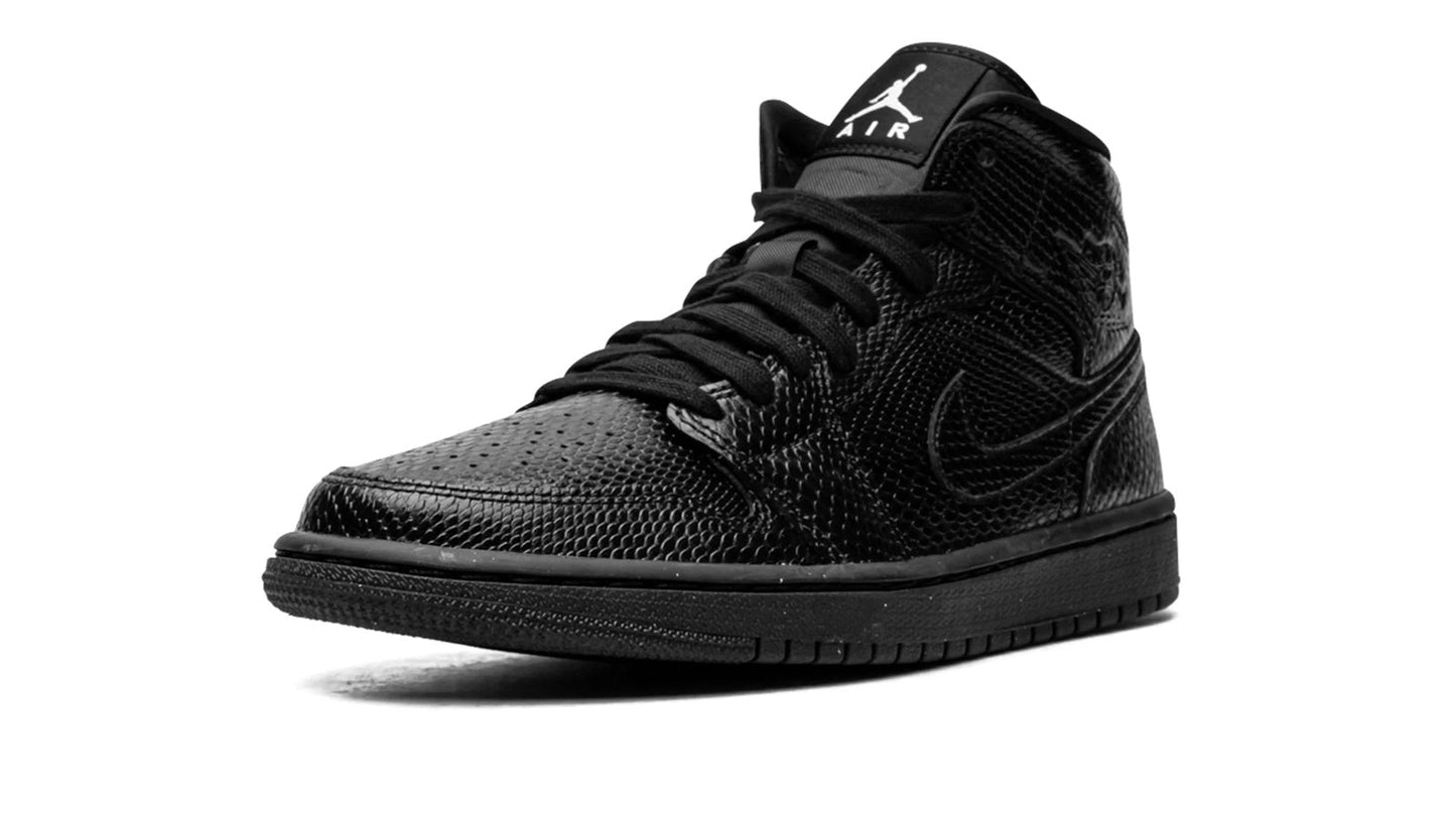 Jordan 1 MID WMNS "Black Snakeskin"
