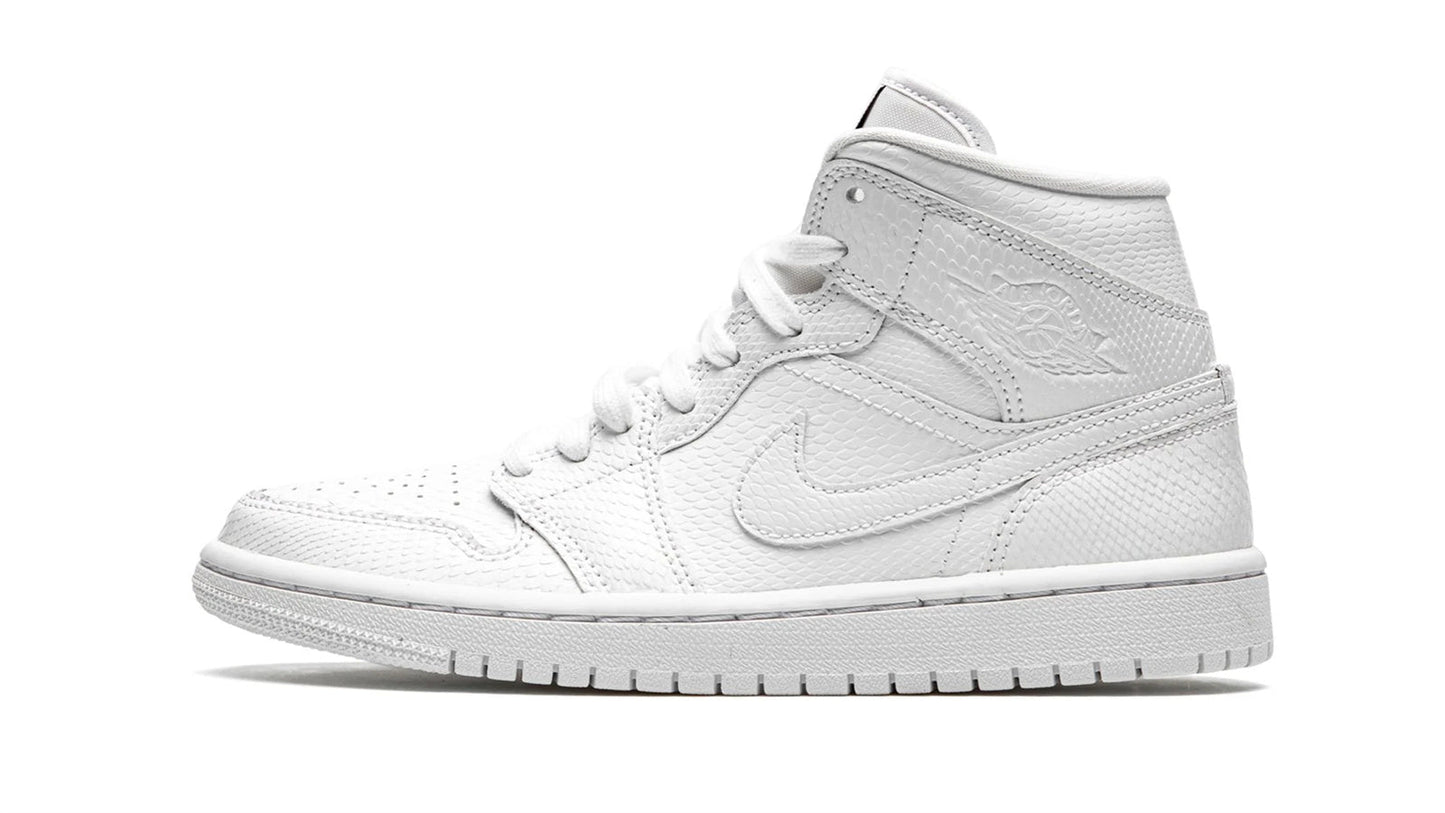 Jordan 1 MID WMNS "White Snakeskin"