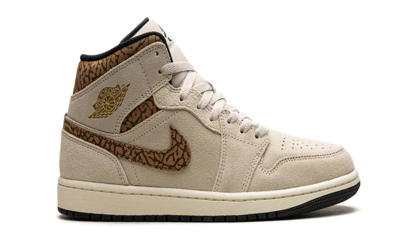 Jordan 1 Mid "Brown Elephant"