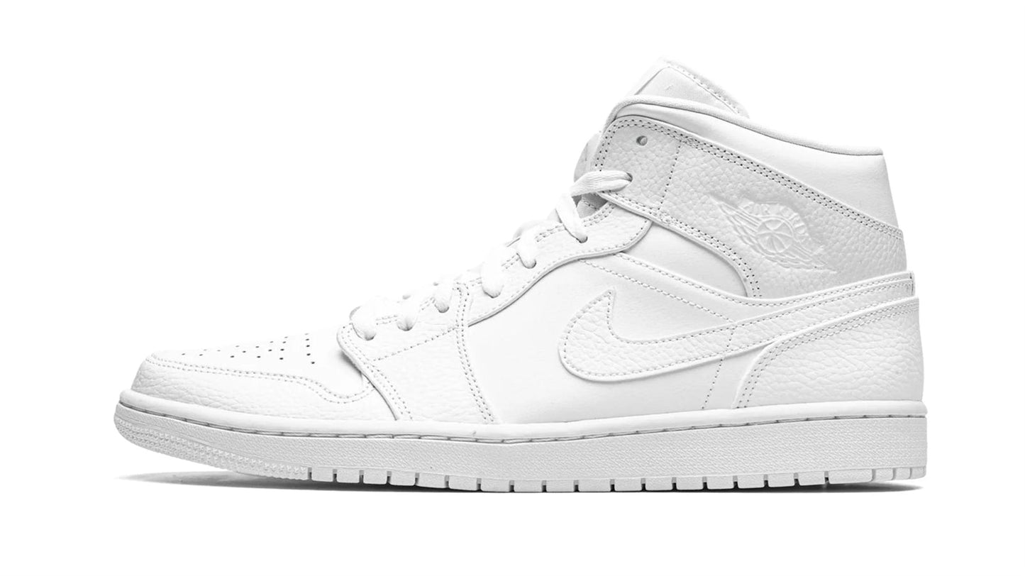 Jordan 1 Mid "Triple White"