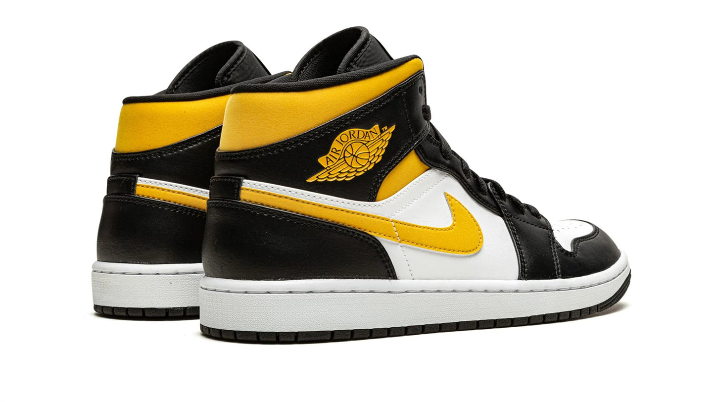 Jordan 1 Mid "White / Pollen / Black"