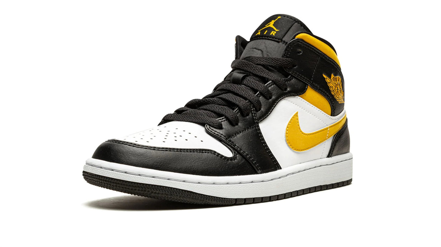 Jordan 1 Mid "White / Pollen / Black"